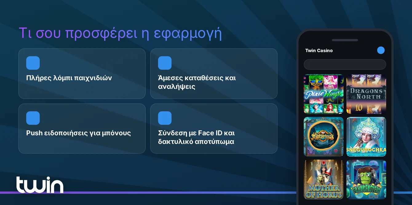 Εξερεύνησε τις λειτουργίες της εφαρμογής